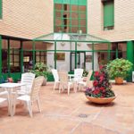 Terraza de la residencia universitaria misioneras de Huesca