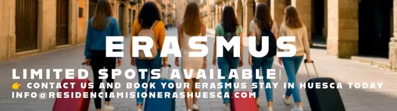 Contact us and book your Erasmus stay in Huesca today.